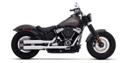 Rinehart 3 1/2" Slotted Slip-On Mufflers For Harley Softail 2018-2023