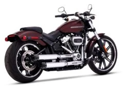 Rinehart 3 1/2" Slotted Slip-On Mufflers For Harley Softail 2018-2023 -Motorcycle Accessories rinehart312 slotted slip on mufflers for harley softail2018 3