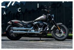 Rinehart 3 1/2" Slotted Slip-On Mufflers For Harley Softail 2018-2023 -Motorcycle Accessories rinehart312 slotted slip on mufflers for harley softail2018 5