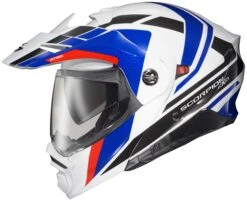 Scorpion EXO-AT960 Hicks Helmet 10 Scorpion EXO-AT960 Hicks Helmet -Motorcycle Accessories scorpion exoat960 hicks helmet white blue red