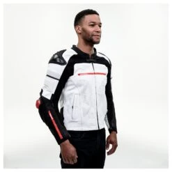 Sedici Corsa Perforated Leather Jacket -Motorcycle Accessories sedici corsa perforated leather jacket white black