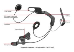 Schuberth 10UA Bluetooth Headset For C3 / C3 Pro / C3 Lite / E1 By Sena -Motorcycle Accessories sena10 u bluetooth headset for schuberth c3 c3 pro 3