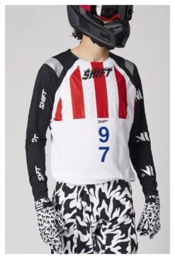 Shift Blue Label Flame Jersey -Motorcycle Accessories shift3lue label flame jersey 1