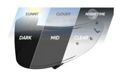 Shoei CWR-1 Transitions Pinlock-Ready Face Shield -Motorcycle Accessories shoei cwr1 transitions pinlock ready face shield 2