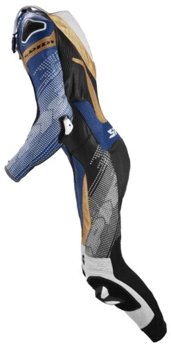 Spidi Supersonic Pro Perforated Race Suit -Motorcycle Accessories spidi supersonic perf pro racesuit black blue gold46 1