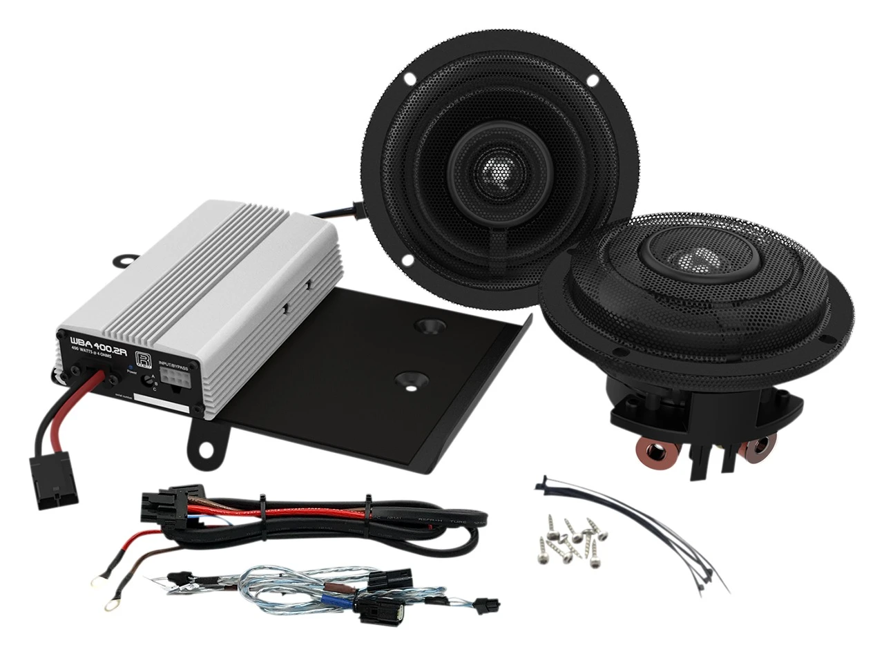 Wild Boar By Hogtunes 6.5" Speakers & 400 Watt Amp Kit For Harley Touring 2014-2023 3 Wild Boar By Hogtunes 6.5" Speakers & 400 Watt Amp Kit For Harley Touring 2014-2023
